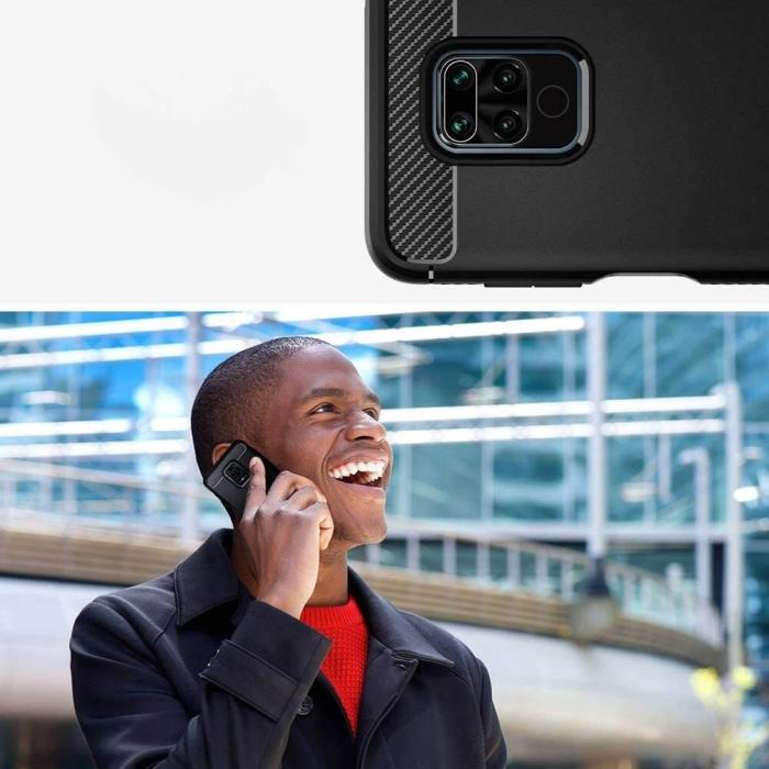 UTGATT4 - Carbon series skal Redmi 10X 4G/Redmi Note 9 Svart