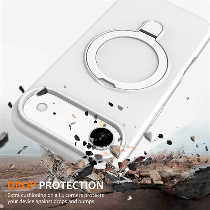 A-One Brand - iPhone Air Mobiskal MagSafe Kickstand PC + Silikon - Vit