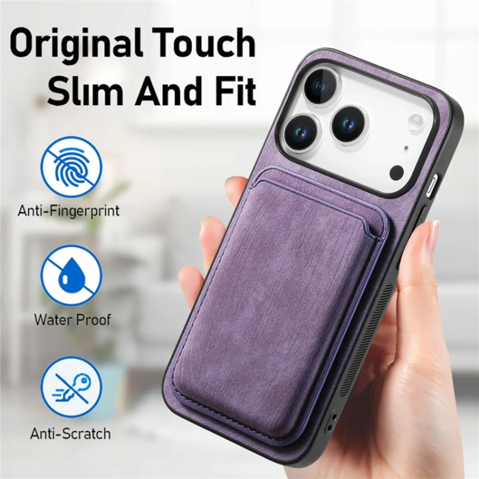A-One Brand - iPhone 17 Pro Max Mobilskal Retro Detachable - Lila