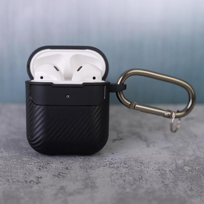 OEM - AirPods 1/2 Skal Carbon - Svart