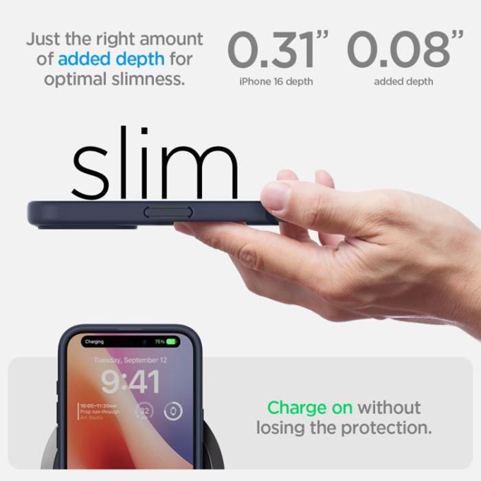 UTGATT - Spigen iPhone 16 Mobilskal Ultra Hybrid - Marinblå