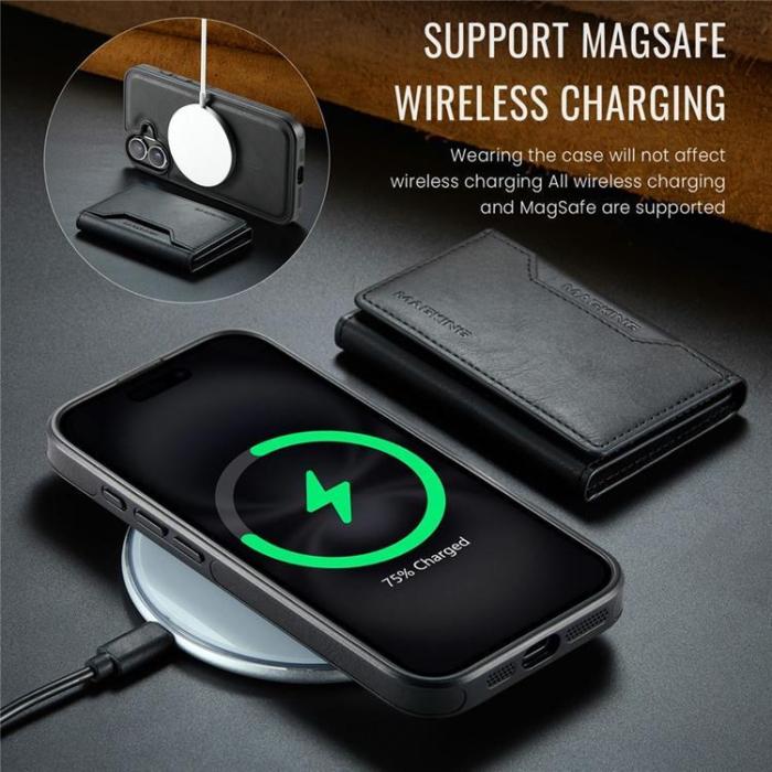 MAGKING - MAGKING iPhone 17 Mobilskal MagSafe Korthållare - Svart