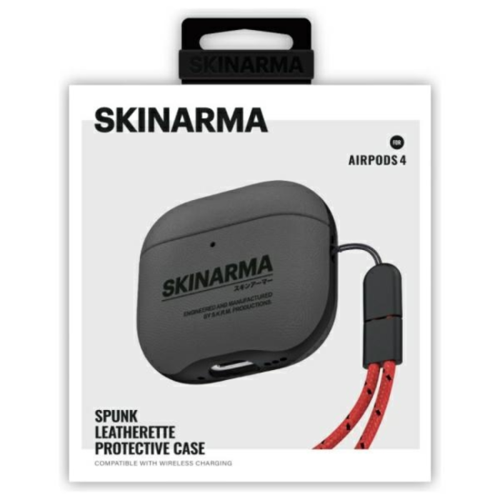Skinarma - Skinarma Airpods 4 Skal Spunk - Pewter Grön