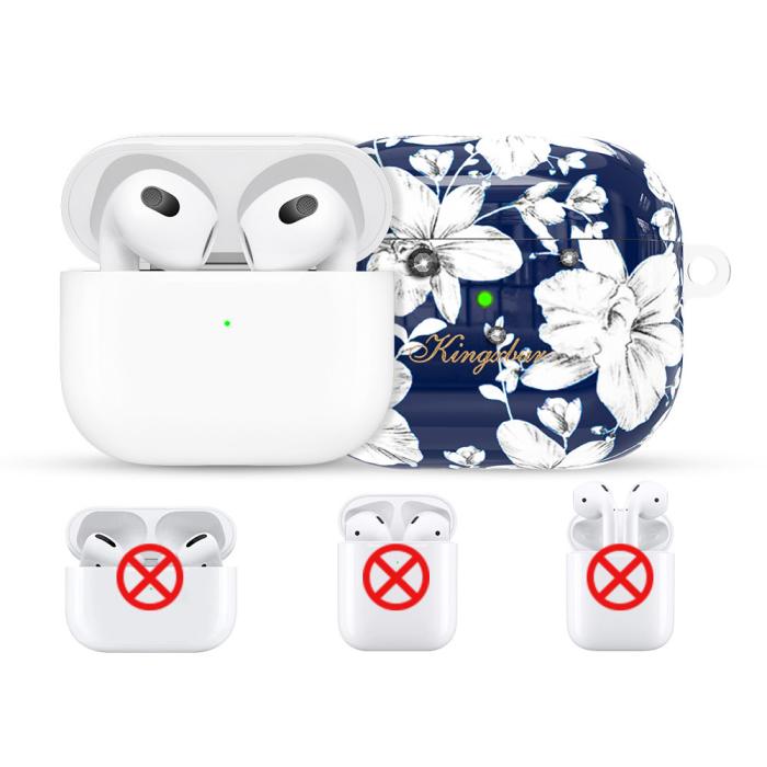 UTGATT5 - Kingxbar Blooming Pods Fodral För AirPods 3 - Svart