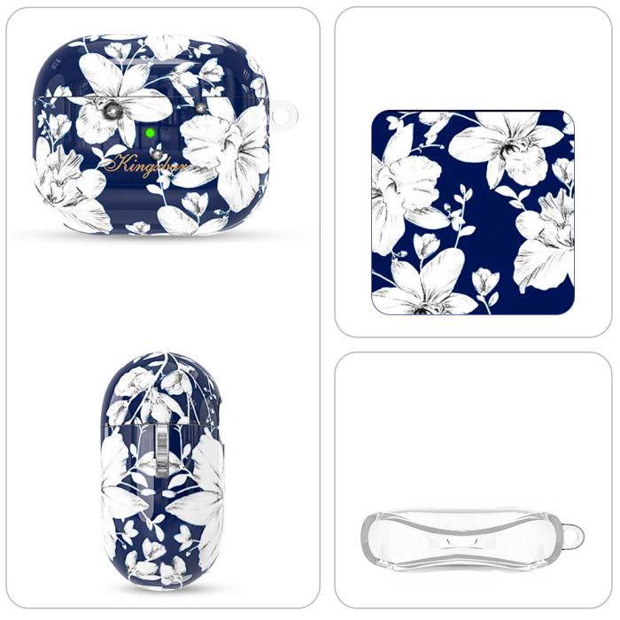UTGATT5 - Kingxbar Blooming Pods Fodral För AirPods 3 - Svart