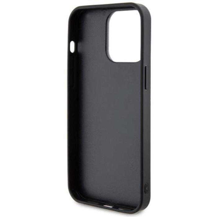 Guess - Guess iPhone 15 Pro Max Mobilskal Rhinestone Metal Logo - Gul