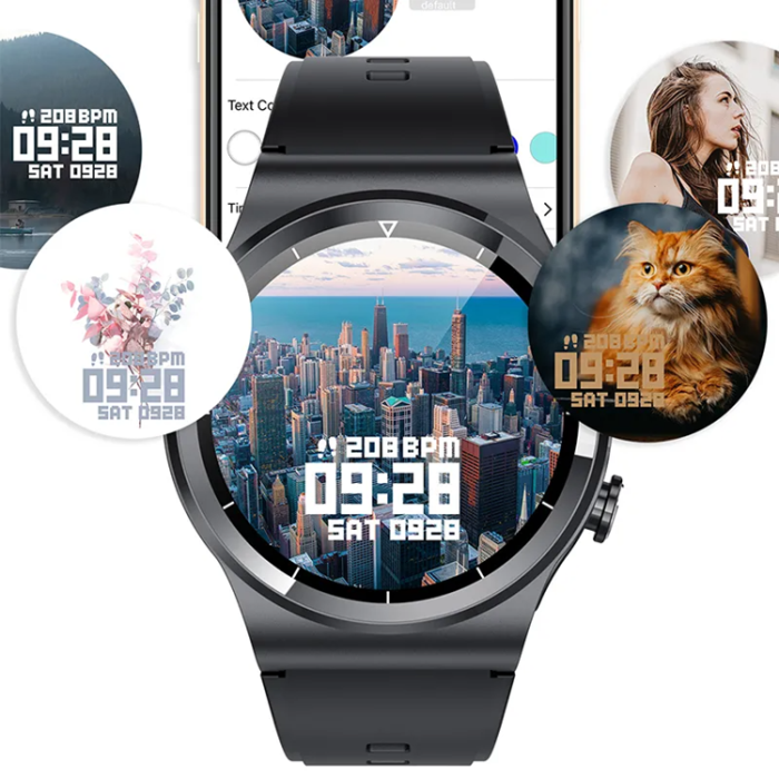 A-One Brand - 2-i-1 Smart Watch med Earbuds GT69 TWS Vattentät - Svart