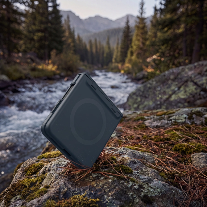 Spigen - Tech-Protect Mobilskal För Galaxy Z Flip 8 Magsafe Kevlar Aura - Marinblå
