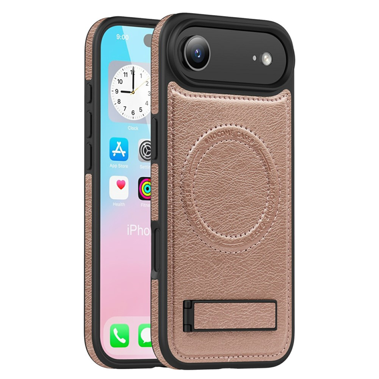 iPhone Air Mobilskal MagSafe Kickstand Läder - Roséguld | 2353 | AlltMobil