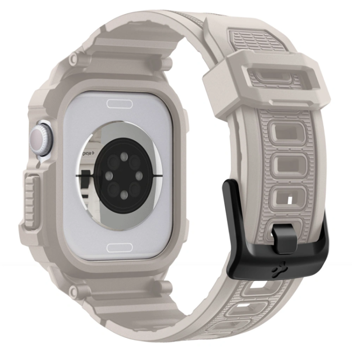 Spigen - Spigen Apple Watch 10/11 (46mm) Armband Rugged Armor Pro - Beige