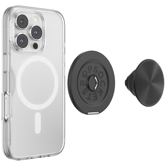 PopSockets - PopSockets MagSafe Popuphållare och Stativ Aluminium Radial - Svart