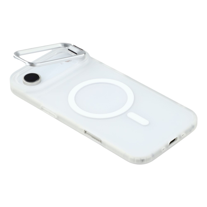 A-One Brand - iPhone Air Mobilskal MagSafe Lins Kickstand - Transparent Vit