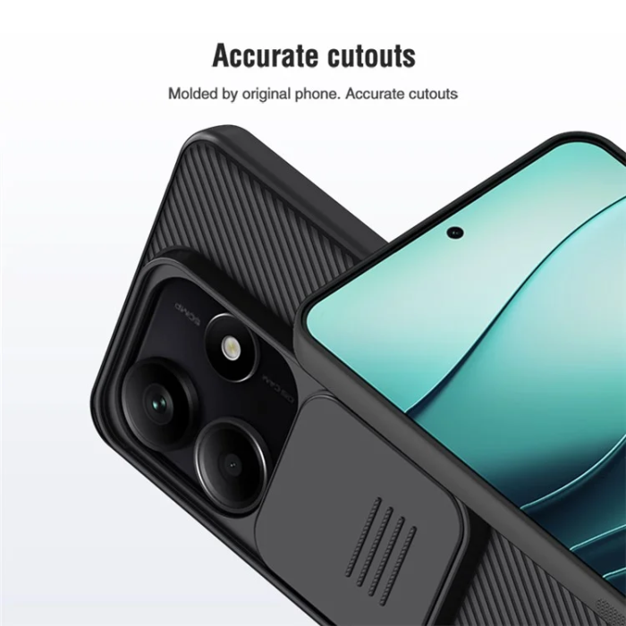 Nillkin - Nillkin Xiaomi Redmi Note 14 5G Mobilskal Camshield - Blå