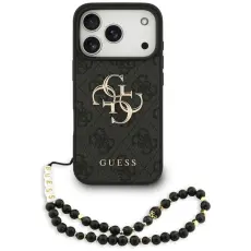 Guess - Guess iPhone 17 Pro Mobilskal 4G Strap 4G Classic Logo - Svart