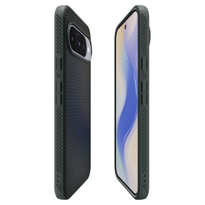 Spigen - Spigen Google Pixel 10/10 Pro Mobilskal Magsafe Liquid Air - Abyss Grön