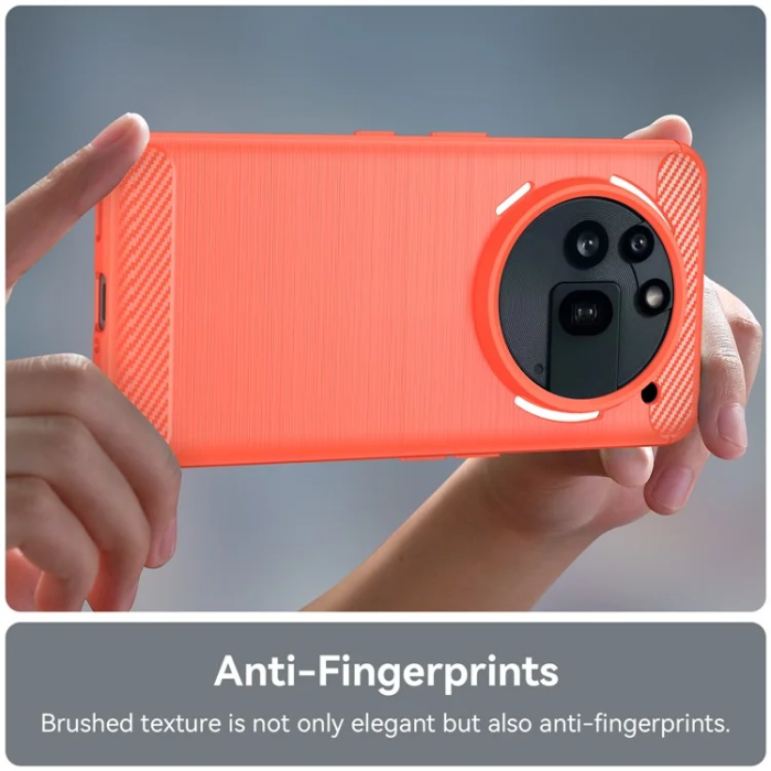 A-One Brand - Nothing Phone (3a) Pro Mobilskal Carbon Fiber - Röd
