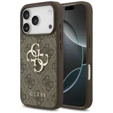 Guess - Guess iPhone 17 Pro Mobilskal 4G Big Logo - Brun