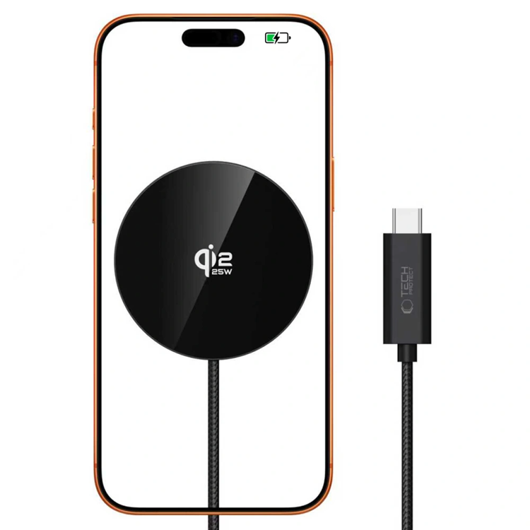 Tech-Protect Qi2.2 25W MagSafe Trådlös Laddare A50 - Svart | 505295 | AlltMobil