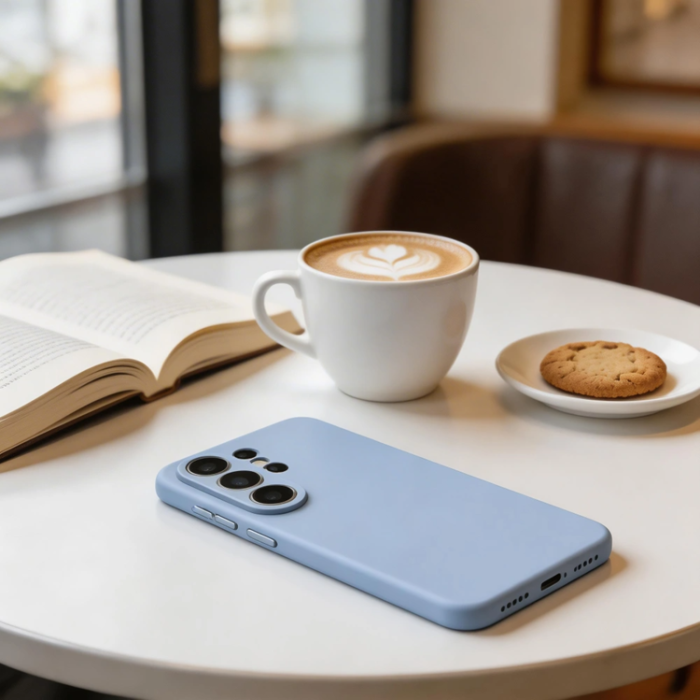 Tech-Protect - Tech-Protect Mobilskal För Galaxy S26 Ultra Magsafe Silikon - Sky Blå