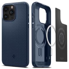 Spigen - Spigen iPhone 15 Pro Mobilskal Magsafe Armor - Marinblå
