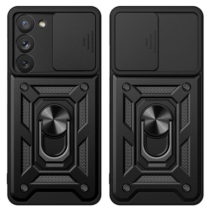 OEM - Galaxy A14 5G Skal med Ringhållare Hybrid Armor Camshield - Rosa