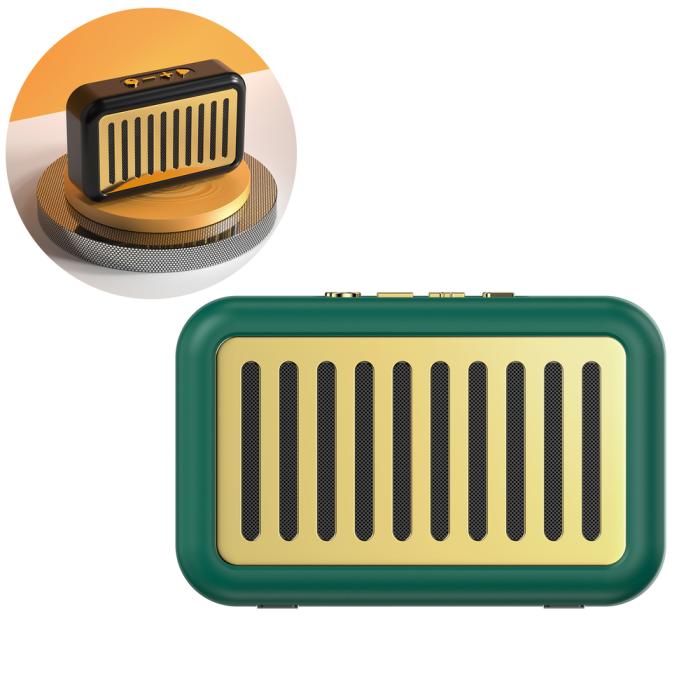 UTGATT5 - Dudao Y13s Retro Bärbar Trådlös Bluetooth 5.0 Högtalare - Grön