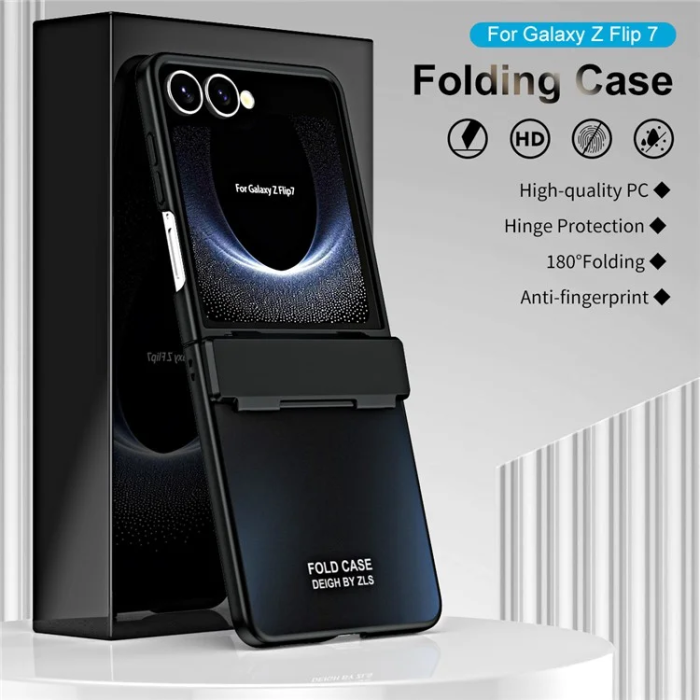 A-One Brand - Galaxy Z Flip7 Mobilskal Electroplating - Svart