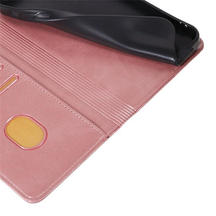 OEM - Samsung Galaxy A57 Fodral PU Läder Magnetisk - Roséguld