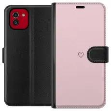 Gustaf - Pl&aring;nboksfodral till Samsung Galaxy A03 med Litet Hj&auml;rta