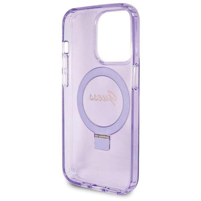 Guess - Guess iPhone 14 Pro Mobilskal Magsafe Script Glitter