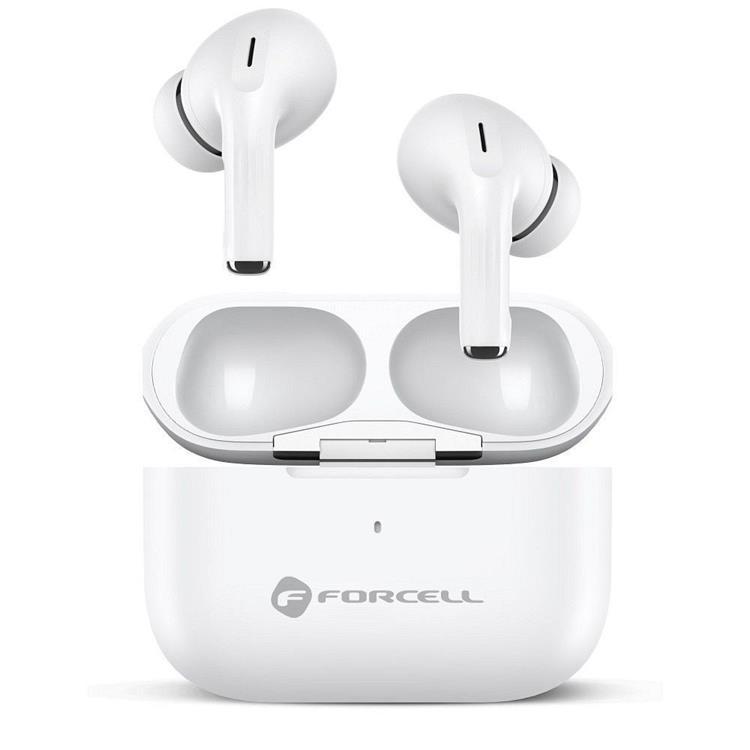 Forcell Trådlösa In-Ear Hörlurar TWS F-Audio - Vit | 505771 | AlltMobil