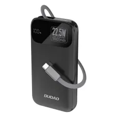 Dudao - Dudao Powerbank 10000 mAh 22.5W PD med Inbyggd Kabel K31 - Svart