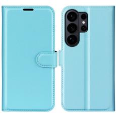 OEM - LITCHI Samsung Galaxy S26 Ultra Pl&aring;nboksfodral Konstl&auml;der - Bl&aring;