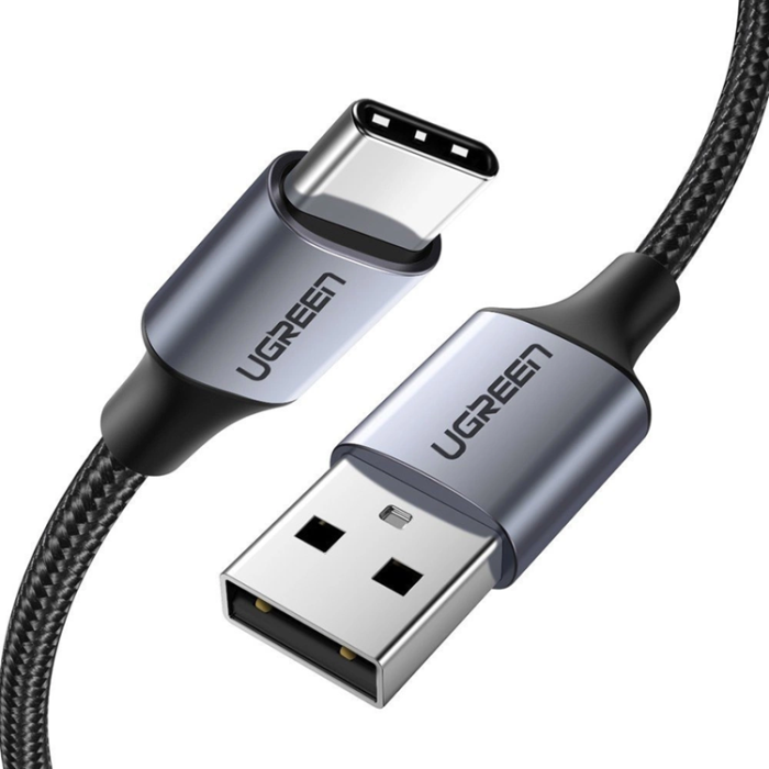 Ugreen - Ugreen USB-C till USB-A kabel Snabbladdning 2m 3A - Grå