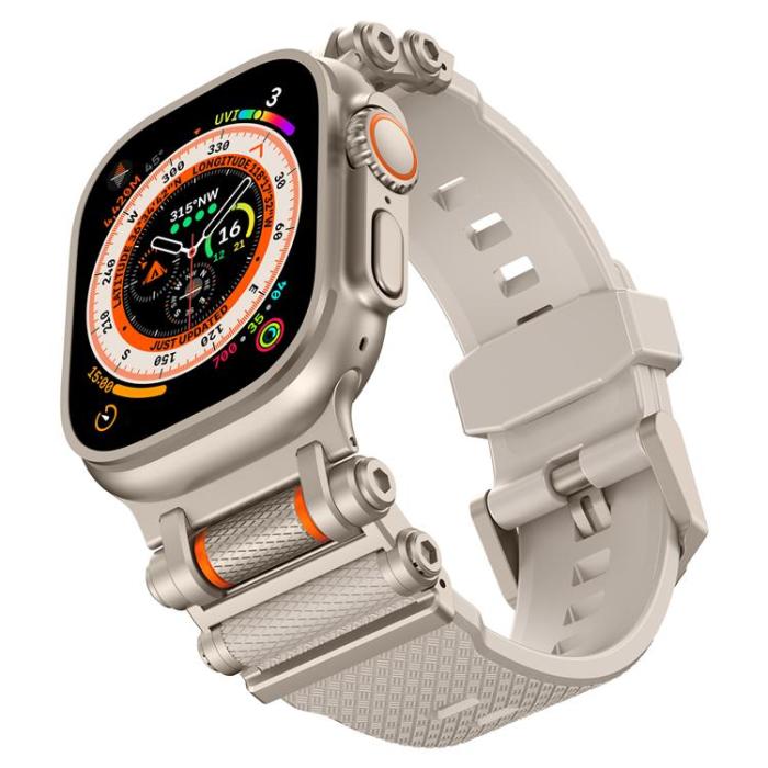 Boom of Sweden - Apple Watch Ultra 2 (49mm) Armband Rotation Axis Silikon - Starlight