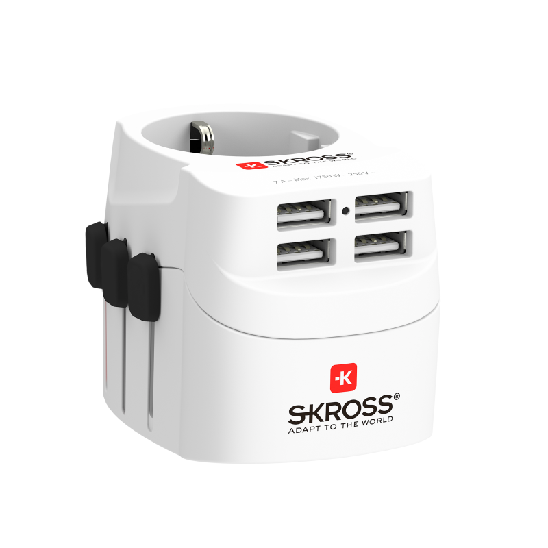 SKross PRO Light MUV World Travel Laddare USB 4xA | 505295 | AlltMobil