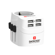 UTGATT1 - SKross PRO Light MUV World Travel Laddare USB 4xA
