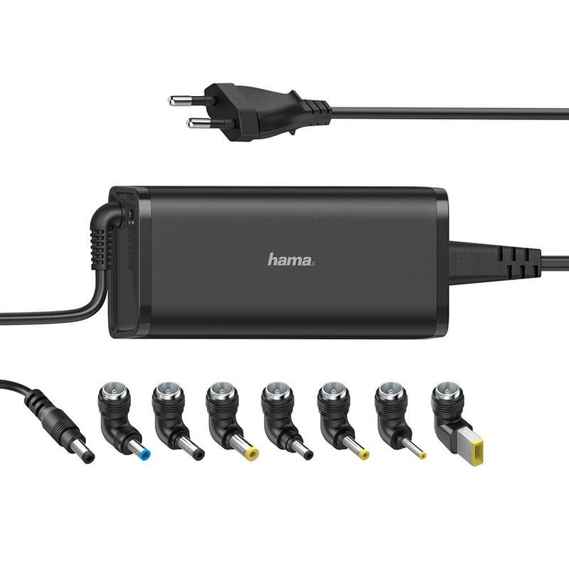 HAMA Nätdel Notebook Universal 100-240V 15-19V/90W 8x Adapter