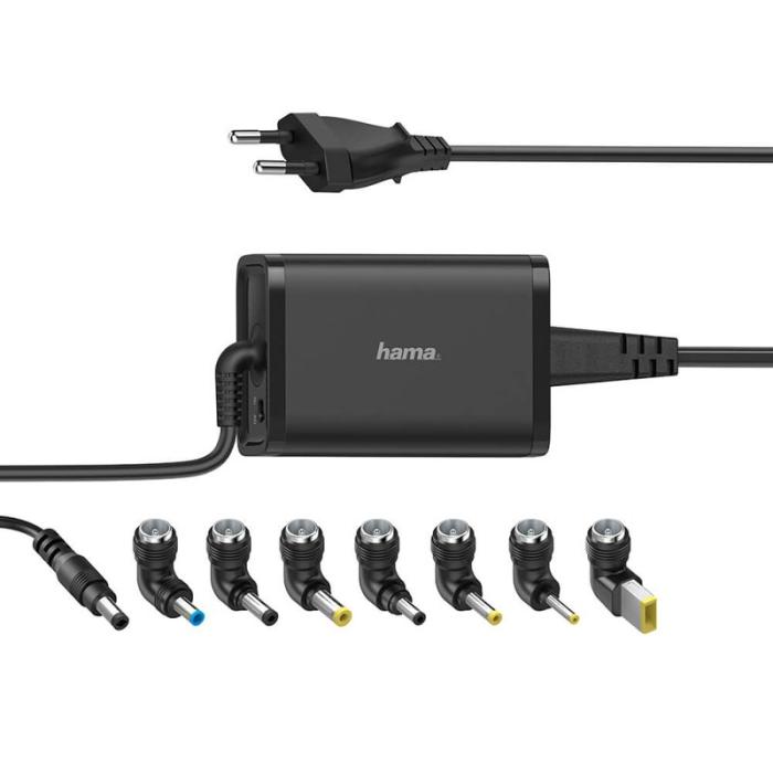 Hama - HAMA Nätdel Notebook Universal 100-240V 15-19V/65W 8x Adapter