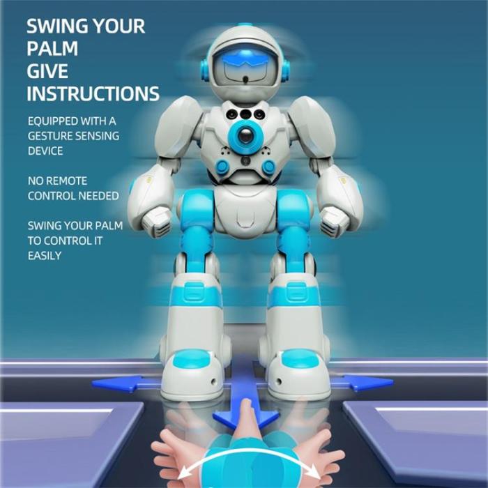 OEM - AI Röststyrd Robot Programmerbar Gestavkänning Leksak för Barn (Ålder 3+)