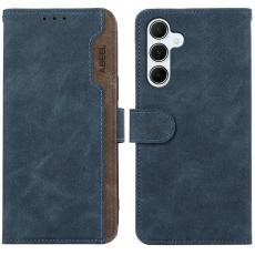ABEEL - ABEEL Samsung Galaxy A17 5G / A17 4G / A26 5G Konstl&auml;der Pl&aring;nboksfodral Bl&aring;