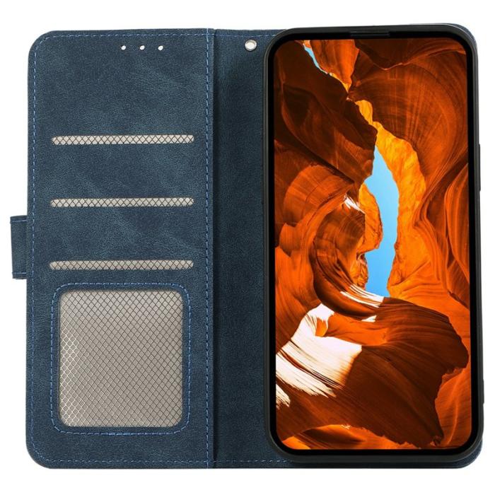 ABEEL - ABEEL Samsung Galaxy A17 5G / A17 4G / A26 5G Konstläder Plånboksfodral Blå