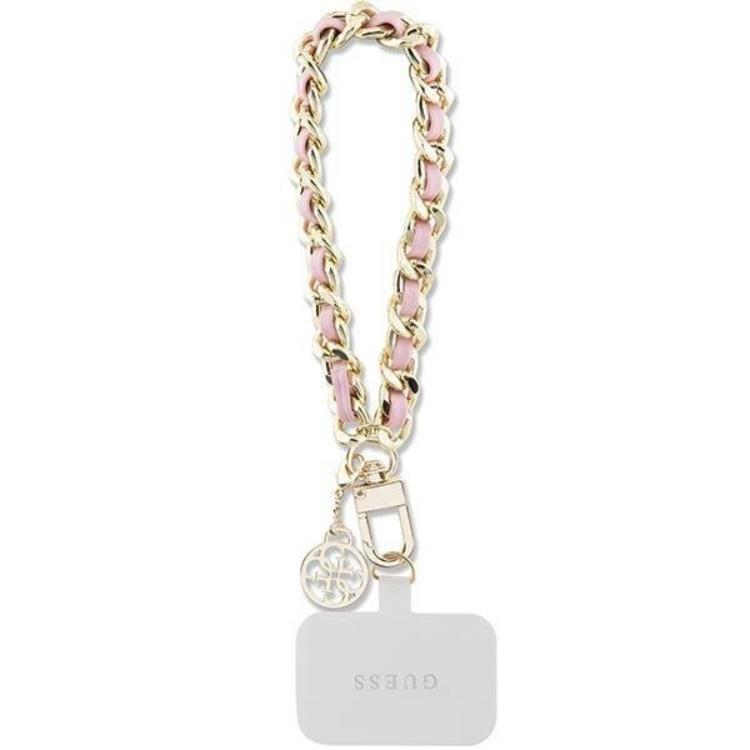 Guess Universal Mobilrem Saffiano Chain Charm - Rosa (Rosa) | 264 | AlltMobil