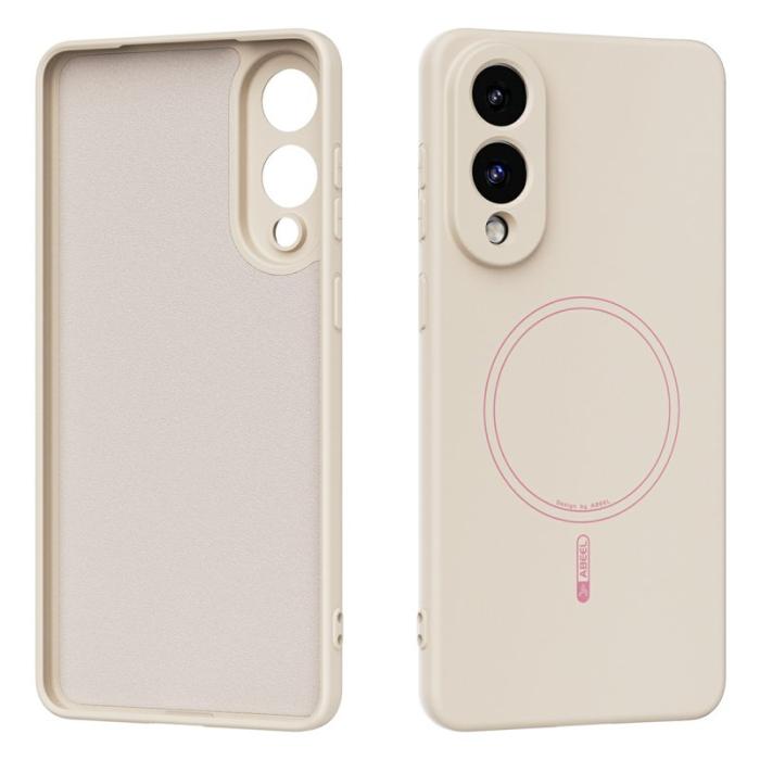 ABEEL - ABEEL Mobilskal till Samsung Galaxy S25 Edge MagSafe Kompatibel Beige