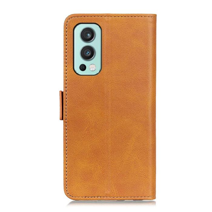 A-One Brand - Flip Folio Plånboksfodral Oneplus Nord 2 5G - Brun