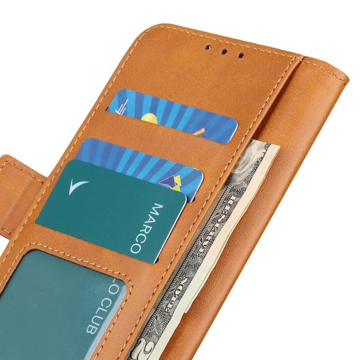 A-One Brand - Flip Folio Plånboksfodral Oneplus Nord 2 5G - Brun