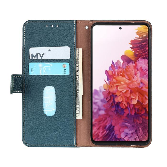 KHAZNEH - Khazneh Äkta Läder Fodral till Sony Xperia 1 III - Grön