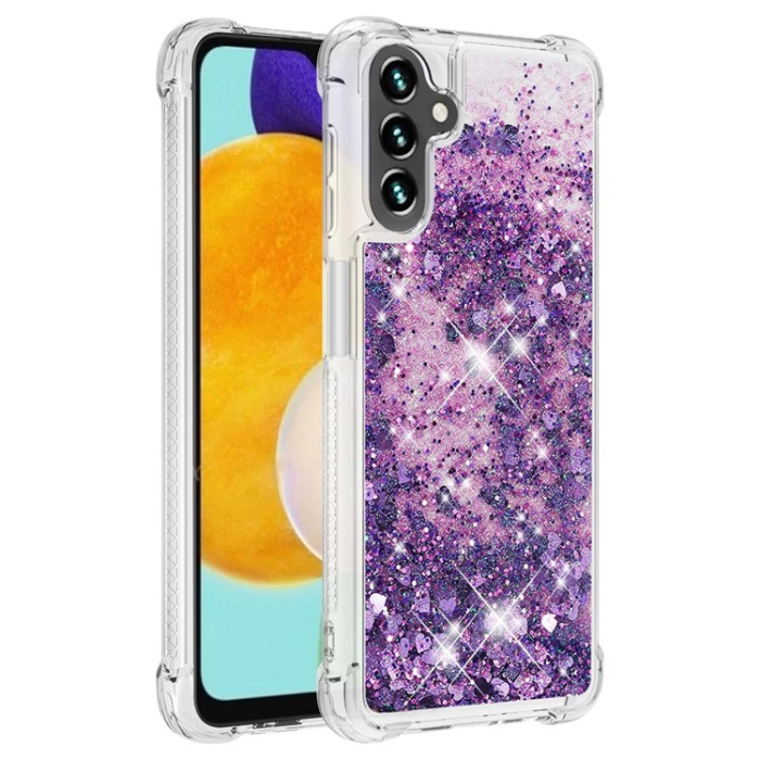 A-One Brand - Galaxy A34 5G Mobilskal YB Quicksand Glitter TPU - Lila