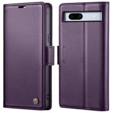Caseme - CASEME Pl&aring;nboksfodral Konstl&auml;der till Google Pixel 7a - Lila
