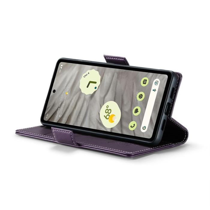 Caseme - CASEME Plånboksfodral Konstläder till Google Pixel 7a - Lila